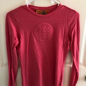 Pink Tory Burch Logo Top